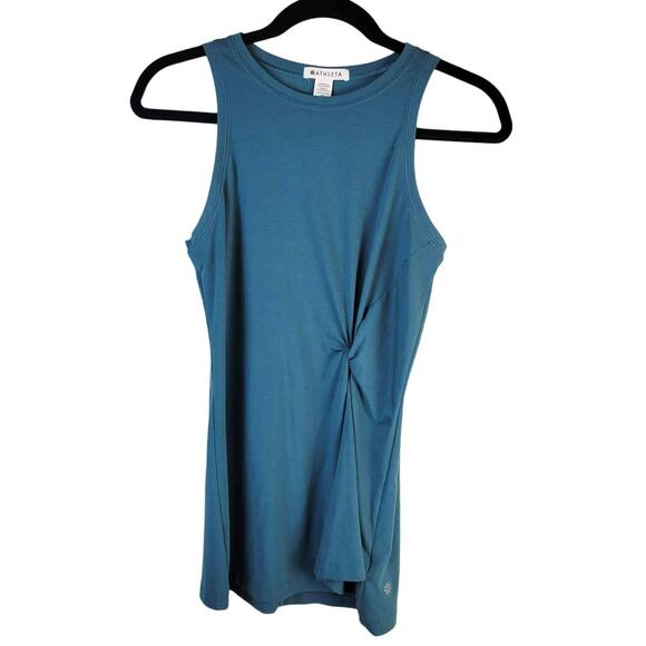 Athleta Radiant Tank Women's XS Teal Twist Front Athletic Athleisure Athletic - Picture 2 of 11